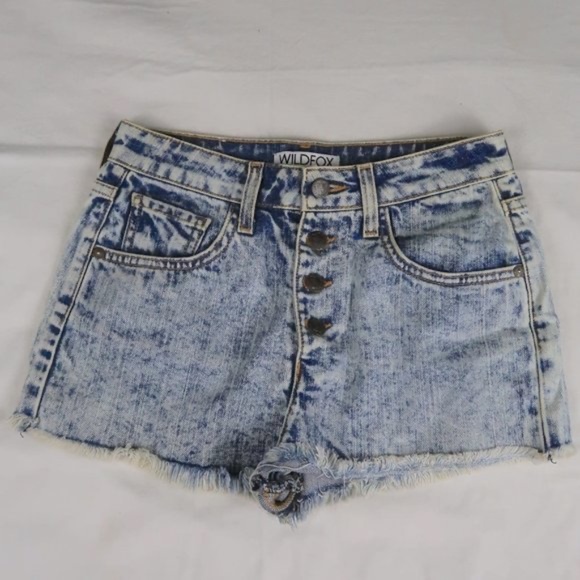 WILDFOX DENIM SHORTS - Picture 2 of 8